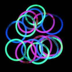 GLOW BRACELETS   - 15/PK ASSORTED COLORS