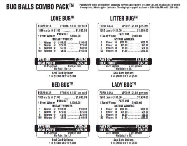 BUG BALLS COMBO PACK / $1000 PAYOUT – EVENT TICKET