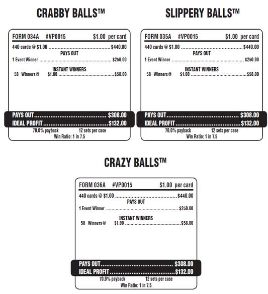 CRABBY BALL PACK / 250 PAYOUT – EVENT TICKET