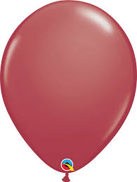 11" BALLOONS - CRANBERRY/ 100 bag