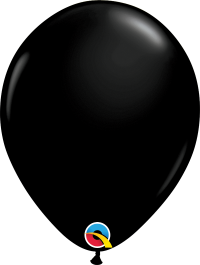11" BALLOONS -ONYX BLACK / 100 bag