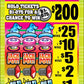 PIN - BALL / $ 200 PAYOUT – EVENT TICKET