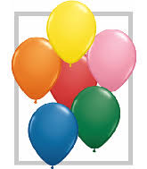 11" BALLOONS - Assorted Standard Colours