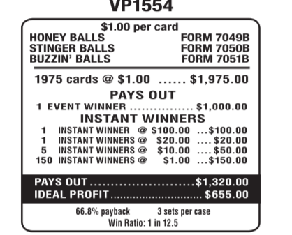 BEE PACK / $1000 PAYOUT – EVENT TICKET