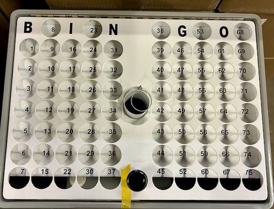 Grey Table Top Electric Bingo Machine