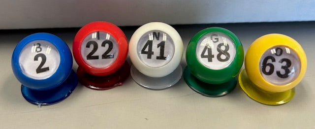 Bingo Ball Waiters – Colors vary in Package - 5/set