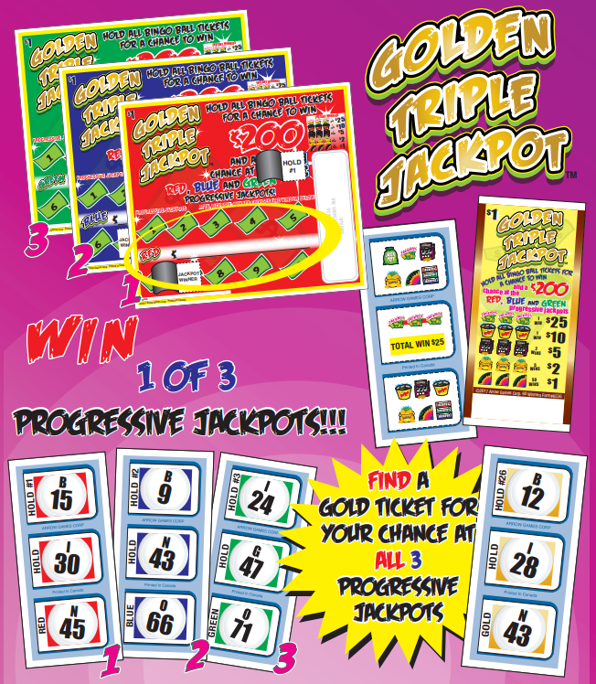 GOLDEN TRIPLE JACKPOT / $200 PAYOUT – EVENT TICKET