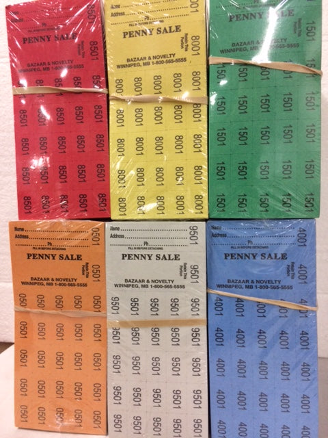 PENNY SALE - AUCTION TICKETS SMALL