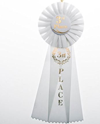 3rd Place - Rosette Ribbon White