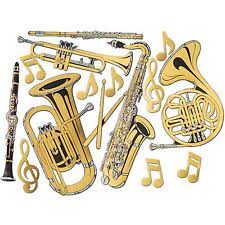 CUTOUTS - GOLD MUSICAL INSTRUMENTS