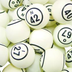 Bingo Balls - White 2 Side Print