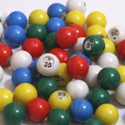 Bingo Balls – Color – Small-3/4” (20 mm)