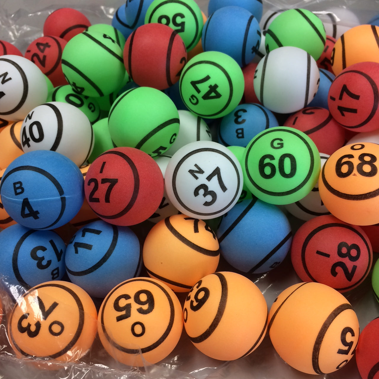 Bingo Balls - Colored  2 Side Print