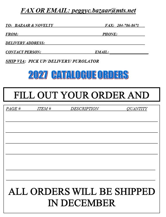 ****2027 NEW YEAR'S FAX / EMAIL FORM