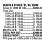 $250 TOP - 4000 Count HEARTS & STONES