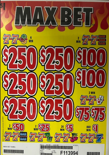 $250 TOP - 4000 Count MAX BET