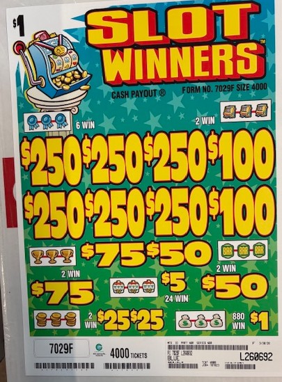 $250 TOP - 4000 Count SLOT WINNERS