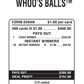 WHOO'S  BALLS / $ 250 PAYOUT – EVENT TICKET