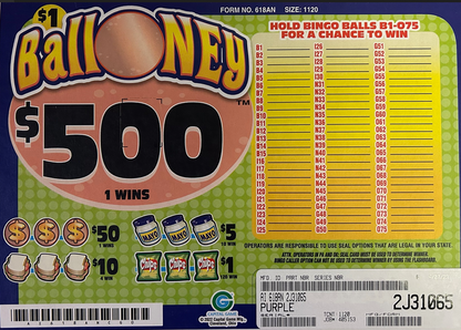 BALLONEY BALLS / $ 500 PAYOUT – EVENT TICKET