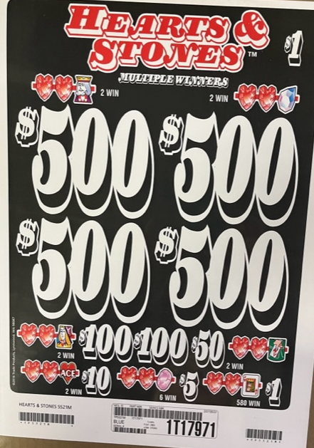 $500 TOP - 3960 count HEARTS & STONES