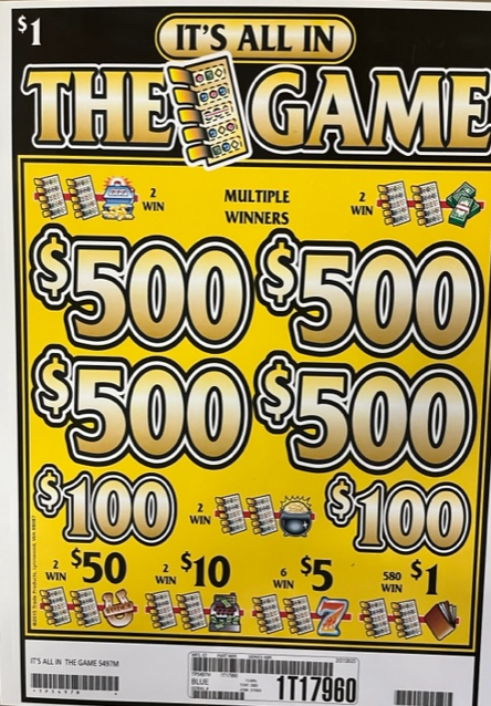 $500 TOP - 3960 count IT'S ALL IN THE GAME