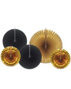 FANS  - BLACK & GOLD FOIL