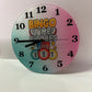Bingo!  CLOCK 8" Glass