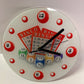 Bingo!  CLOCK 8" Glass