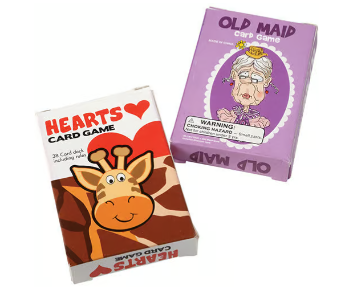 PLAYING CARDS  - Classic Games Hearts & Old Maid