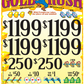 $ .50 *NEW* $ 1000 TOP PAYOUT – 24,000 Count GOLD RUSH -  50 cent ticket
