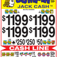 $ .50 *NEW* $ 1000 TOP PAYOUT – 24,000 Count JUMPIN JACK -  50 cent ticket