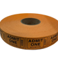 SINGLE ROLL TICKETS - ADMIT ONE
