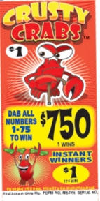 CRUSTY CRABS / $ 750 PAYOUT – EVENT TICKET