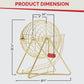Metal Hand Turn Cage GOLD color - 20mm balls colored