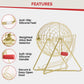 Metal Hand Turn Cage GOLD color - 20mm balls colored