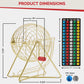 Metal Hand Turn Cage GOLD color - 20mm balls colored