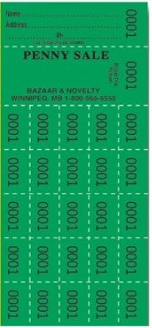 PENNY SALE - AUCTION TICKETS SMALL