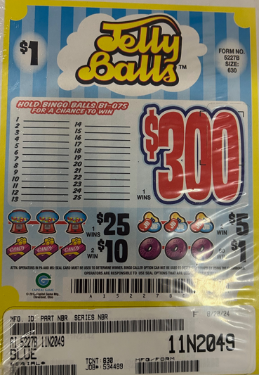 JELLY BALLS  / $ 300 PAYOUT – EVENT TICKET