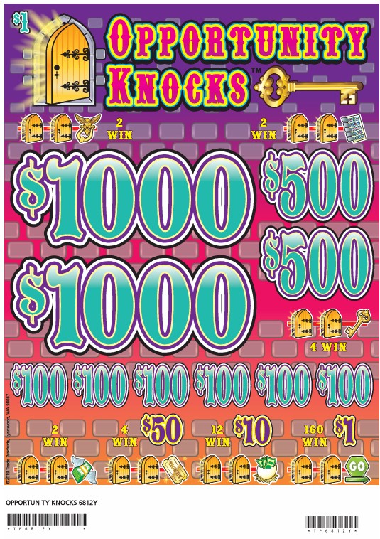 OPPORTUNITY KNOCKS - $1000 Top Win – 7440 Count