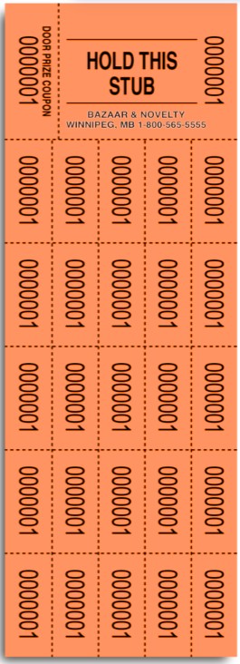 PENNY SALE - AUCTION TICKETS LARGE