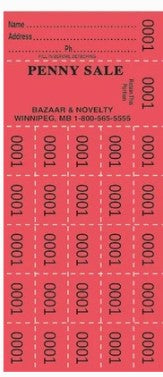 PENNY SALE - AUCTION TICKETS SMALL
