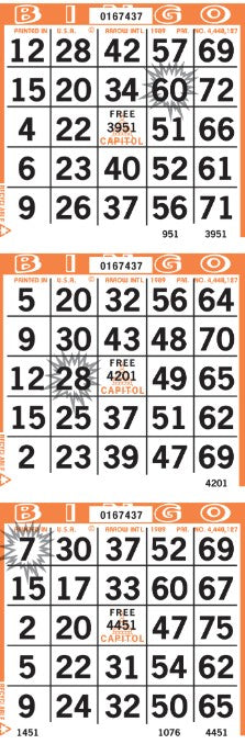 PATTERN BINGO PAPER