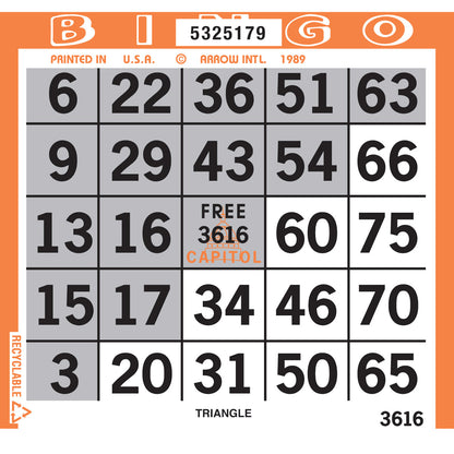 PATTERN BINGO PAPER