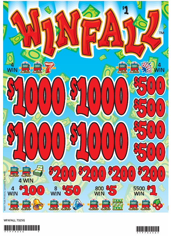 $ 1000 TOP PAYOUT – 24,000 Count WINFALL