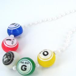 BINGO BALL NECKLACE - 42" L