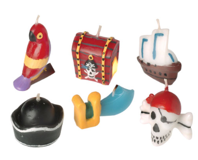 Candles - Pirate  6/pk